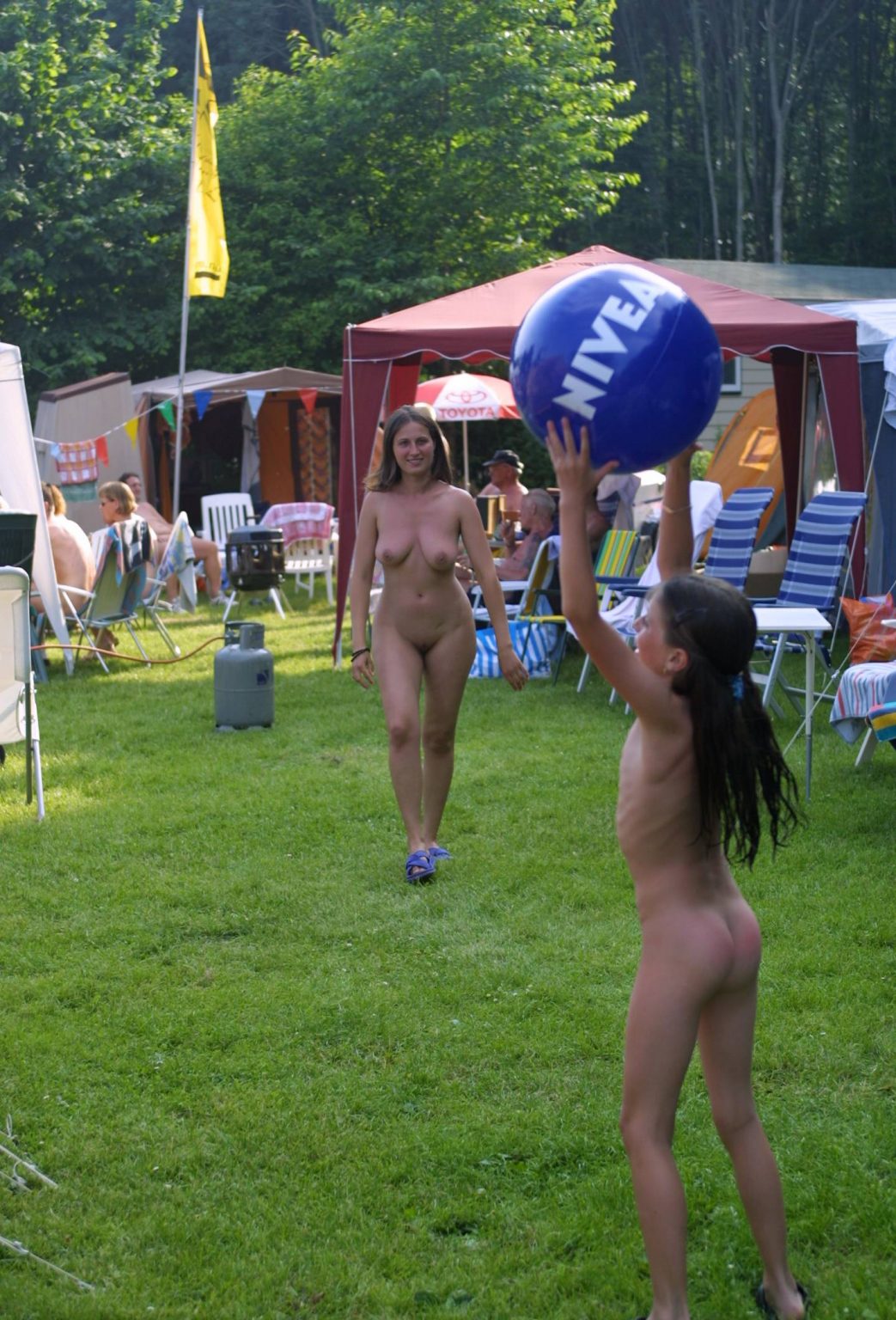 Holland Grass Hula Hoops From Pure Nudism Photos MB TheNudism Site